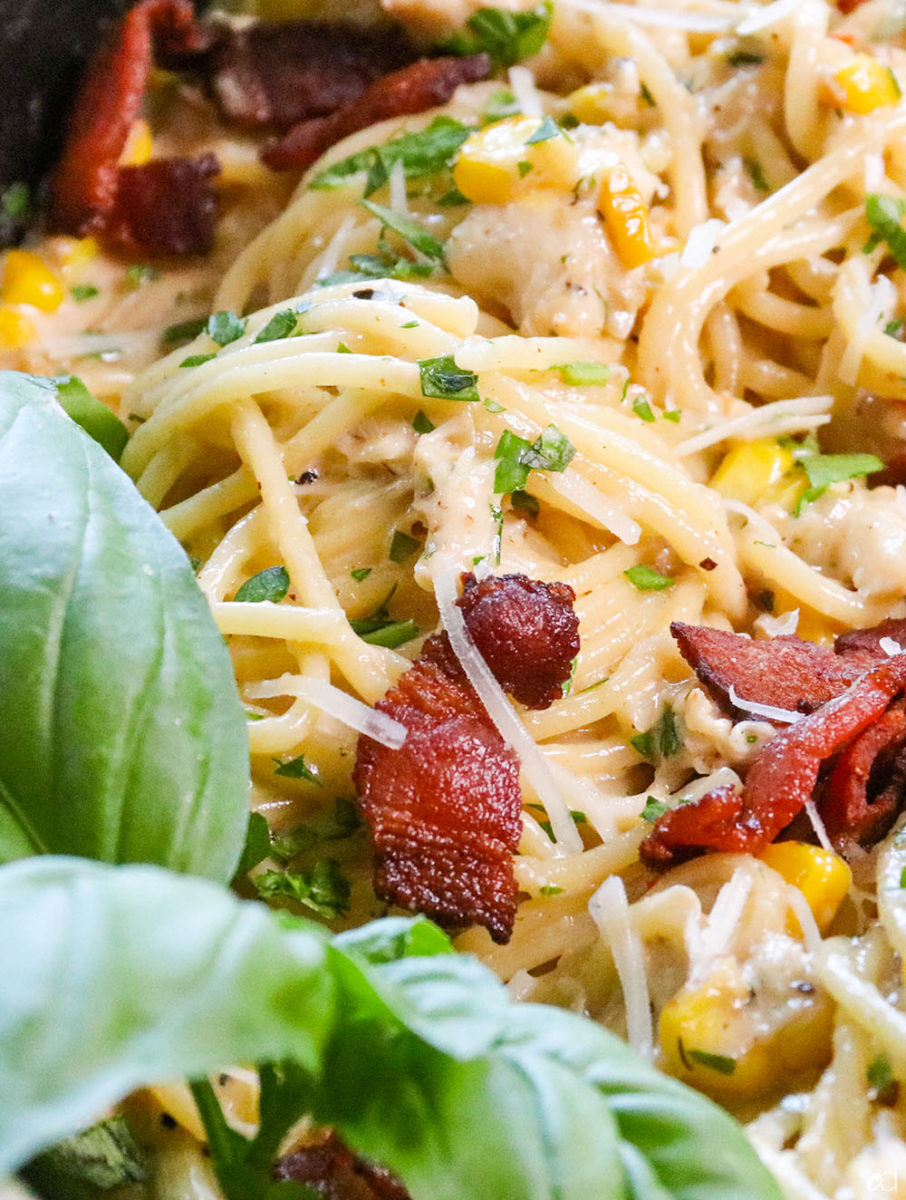 Creamy Crab Corn Bacon Pasta F2