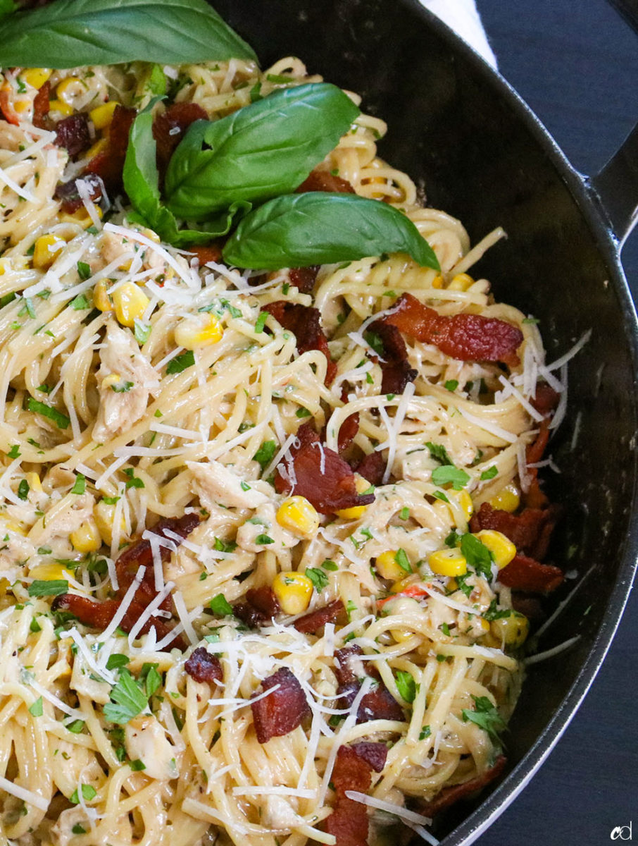 Creamy Crab Corn Bacon Pasta F3