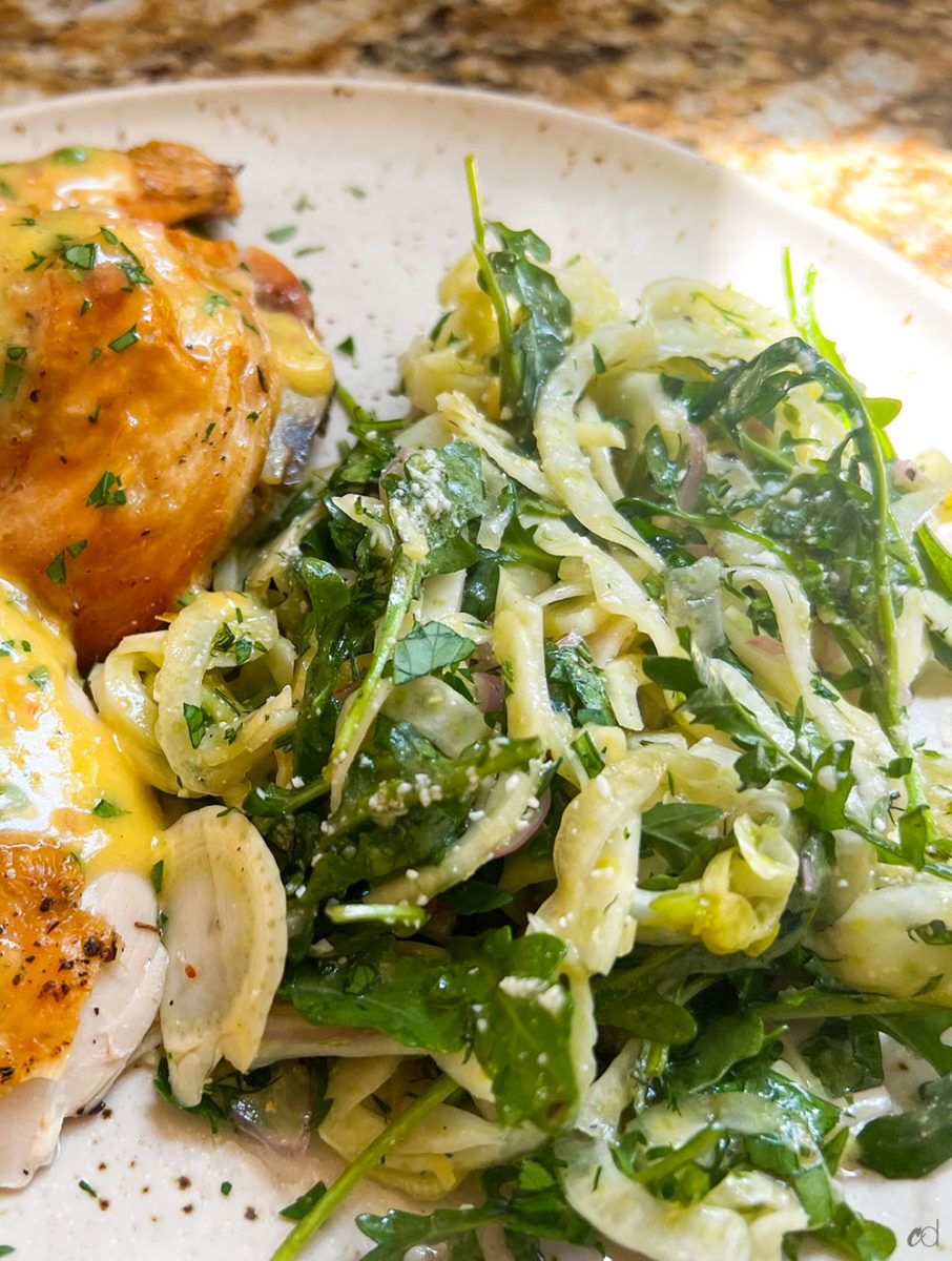 Shaved Fennel Arugula Salad