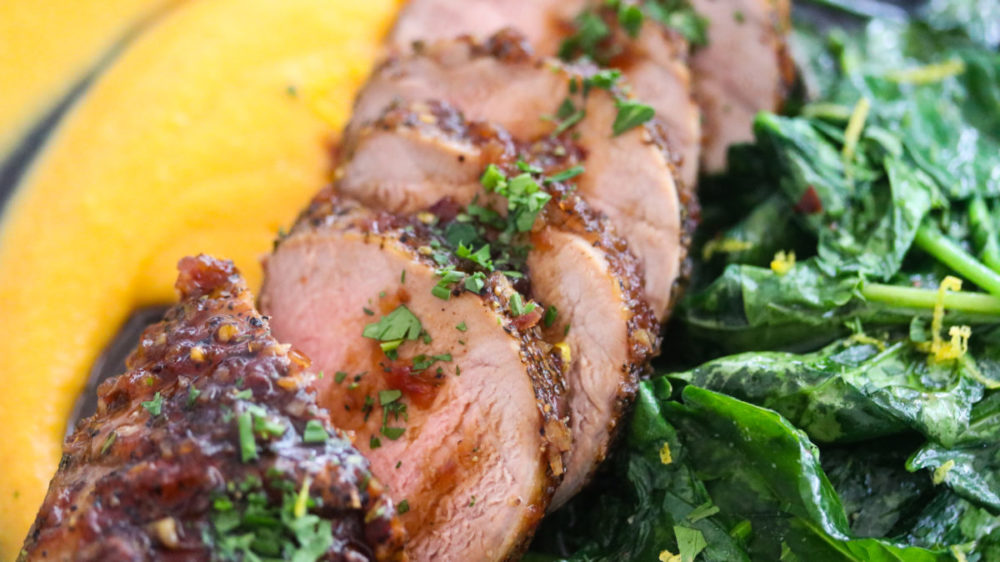 Bourbon Glazed Pork Tenderloin