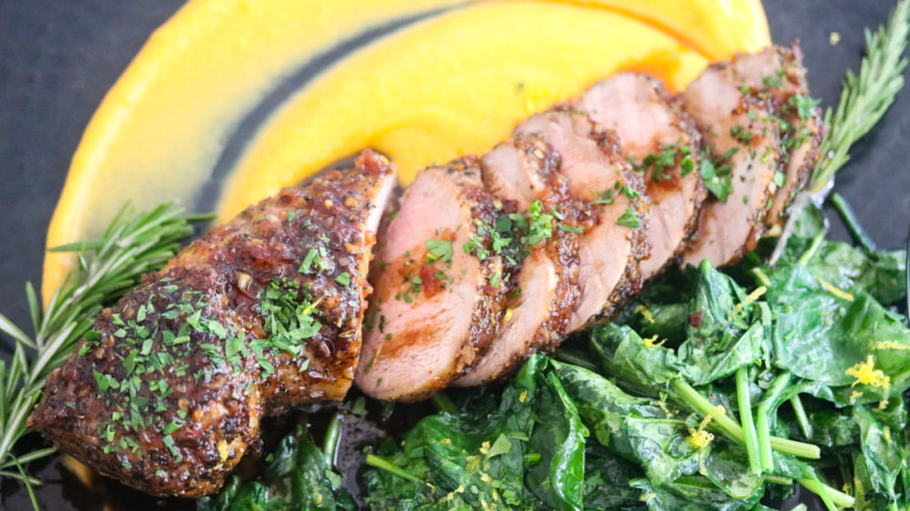 Bourbon Glazed Pork Tenderloin