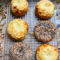 the best homemade bagels, asiago, everything