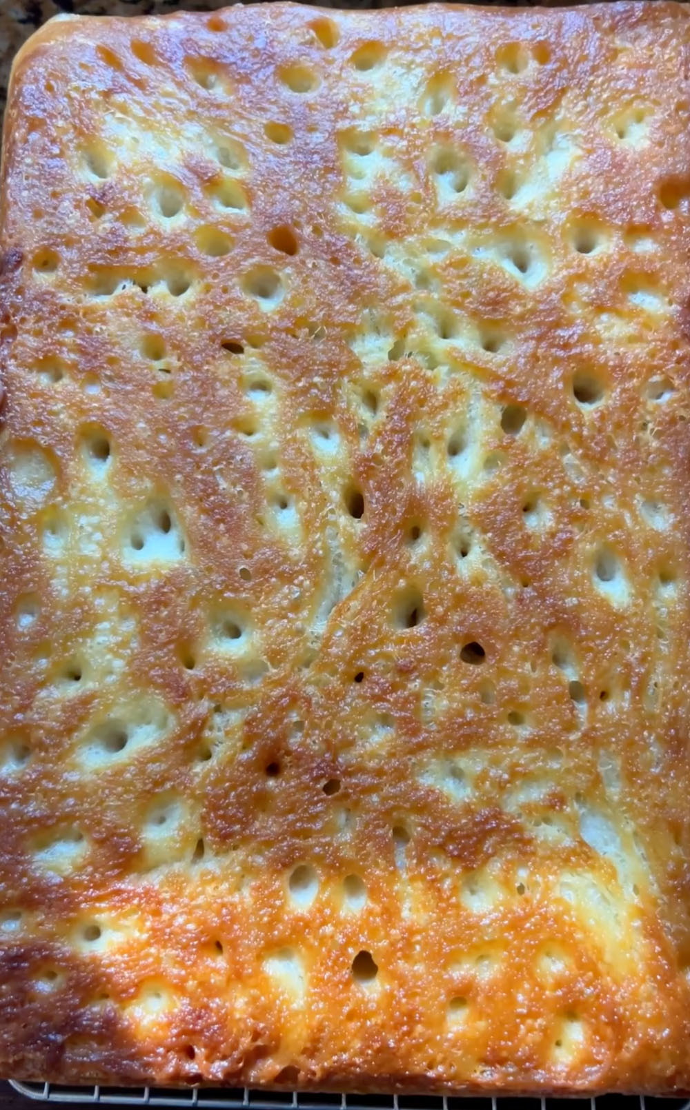 3 Hour Focaccia Bottom Crust