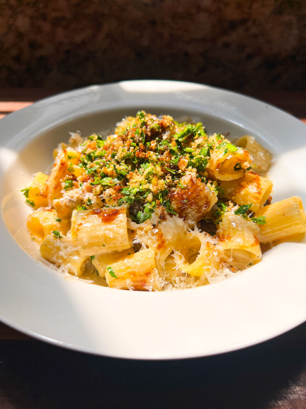 Chicken Marsala Pasta With Breadcrumbs