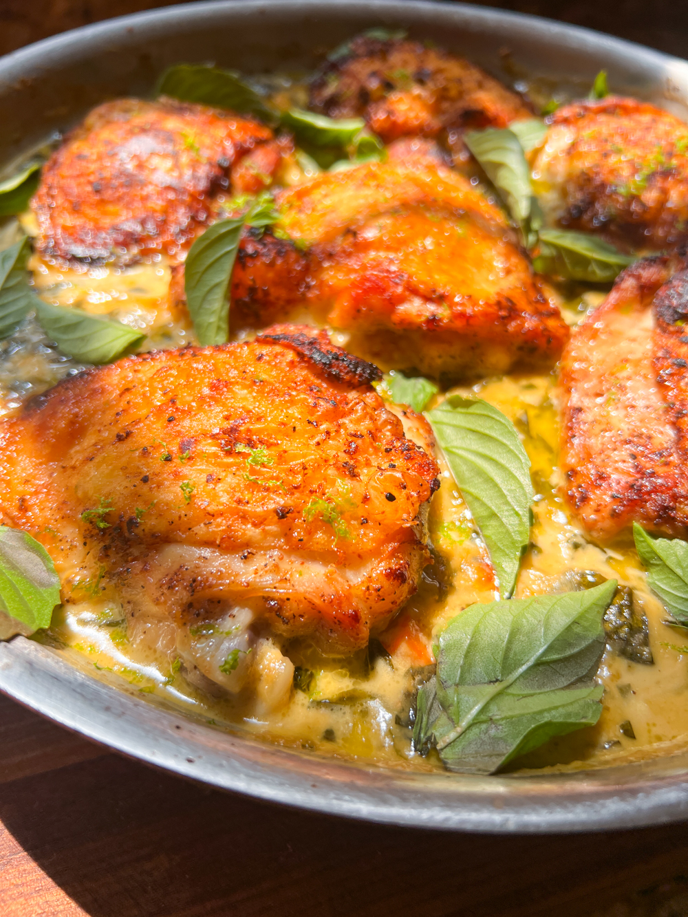 Coconut Curry Chicken Thighs