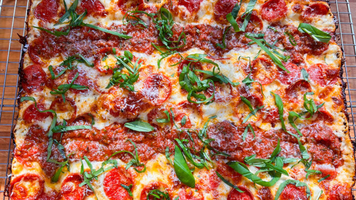Delicious Detroit Style Pizza