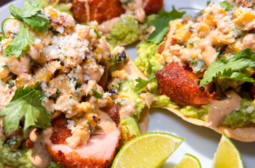 Salmon Esquites Taco